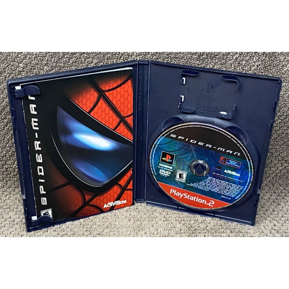 Spider-Man (Sony PlayStation 2, 2002) Complete CIB w/Reg Card